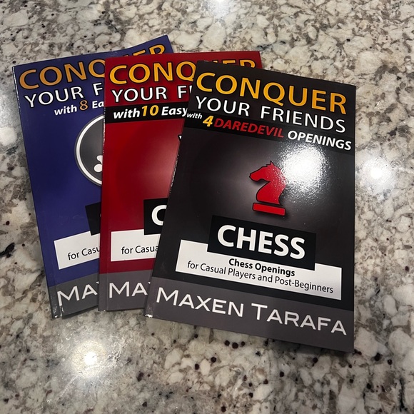 Chess Conquer Your Friends Chess Strategy Book Set of 3 - Picture 1 of 3